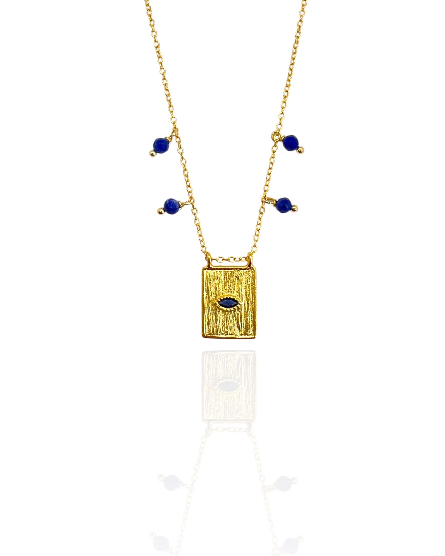 OCCHIO Rectangular Sapphire Necklace