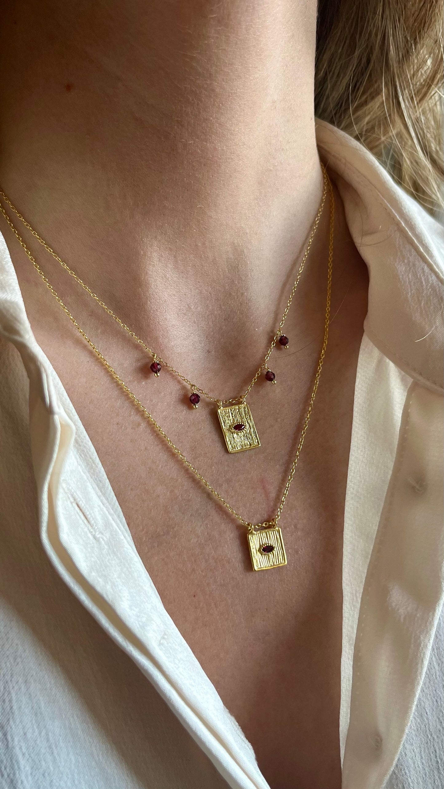 Colar OCCHIO Rectangular Rubi