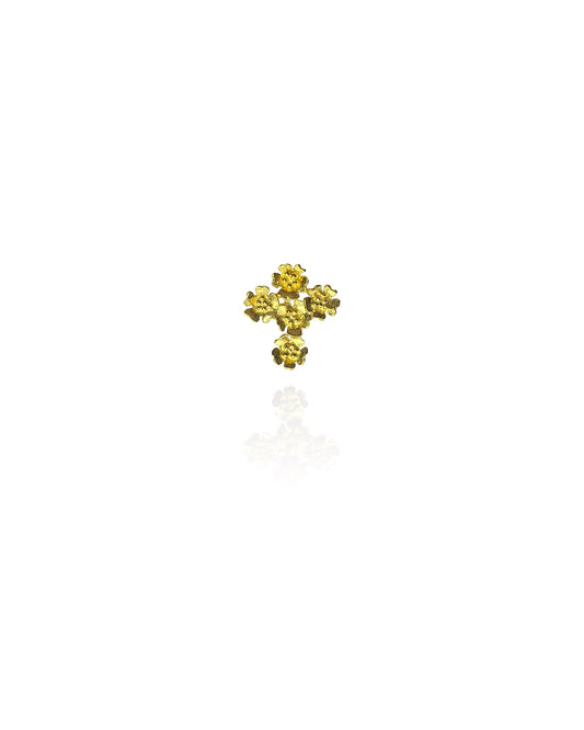 Pendente florzinhas em cruz