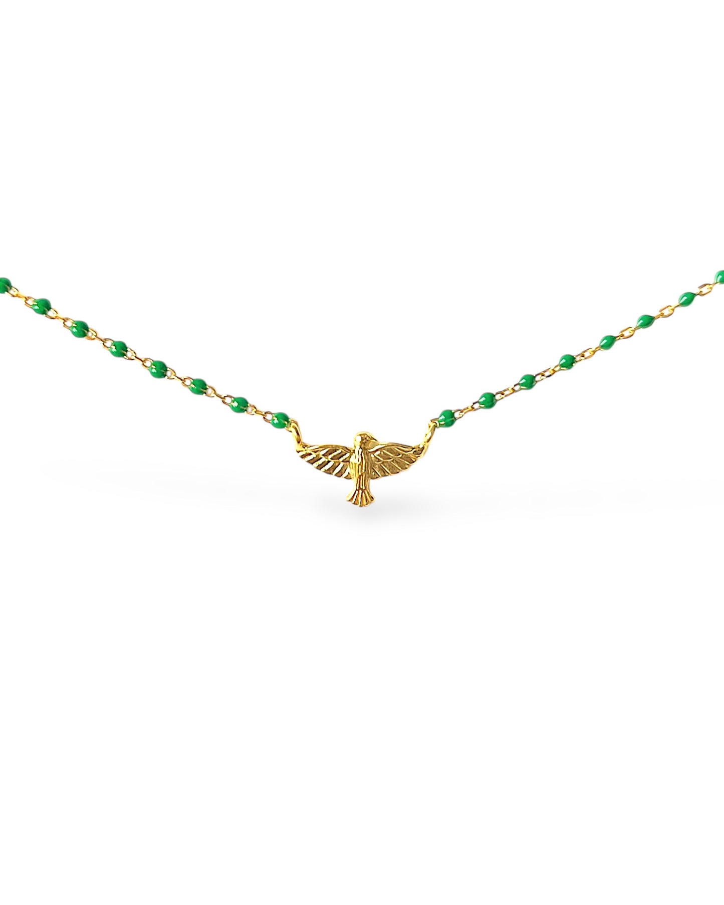 Colar Espírito Santo esmalte verde