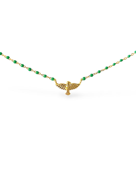 Colar Espírito Santo esmalte verde