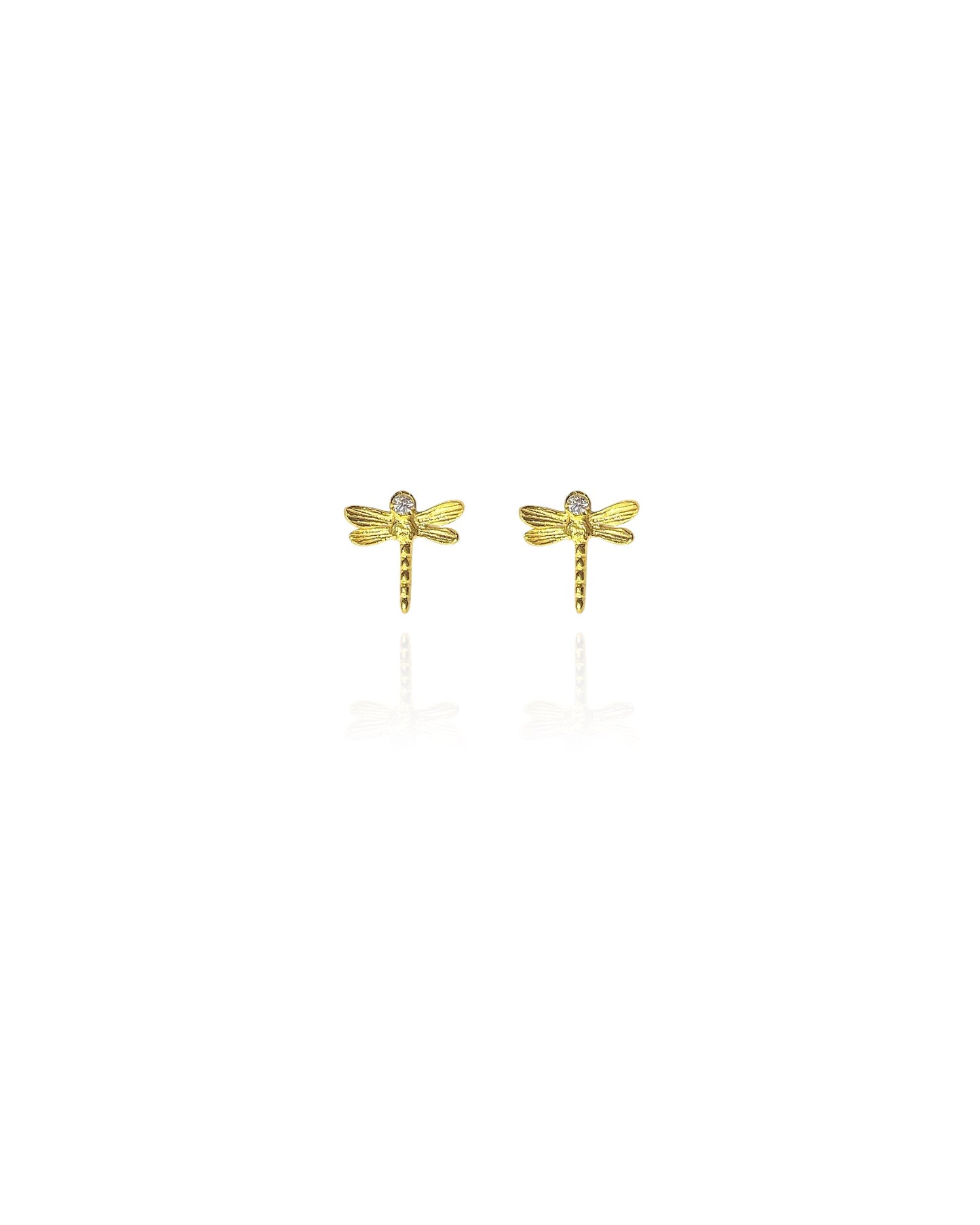 Dragonfly Zircon Earrings