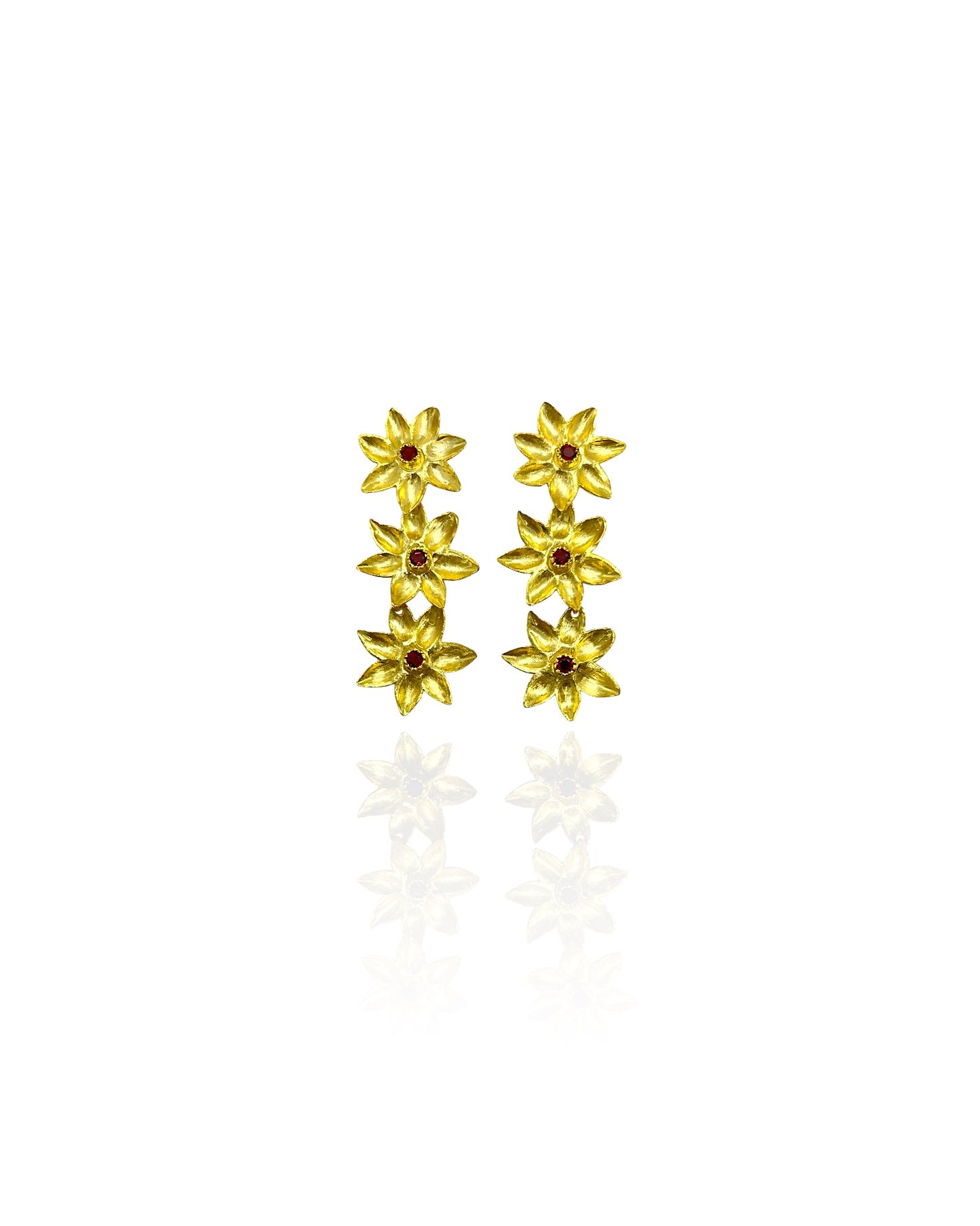 Jaya Ruby Waterfall Earrings