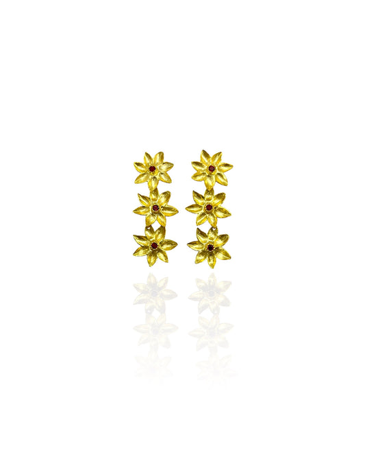 Jaya Ruby Waterfall Earrings