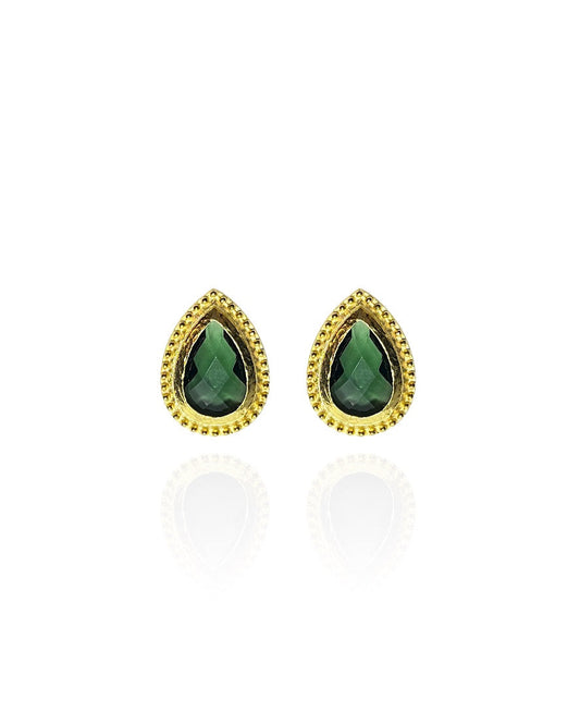 Pendientes verdes de Jaipur